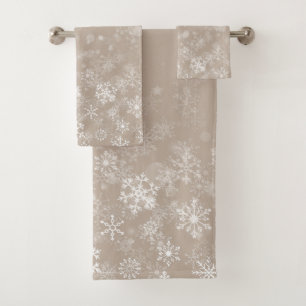 Schneekristall-Badehandtuch-Set in Sonderfarben zu Badhandtuch Set