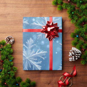 Schneekristalle Geschenkpapier