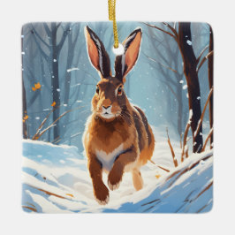 Schneeküche Offenbarung: Der Hasslauf Keramikornament