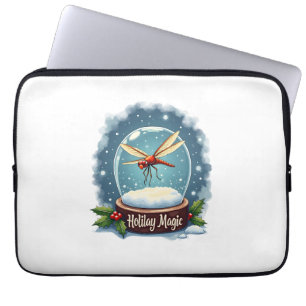 Schneekugel Libelle Laptopschutzhülle