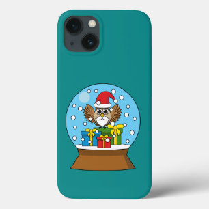 Schneekugel mit Weihnachtsmann-Eule Case-Mate iPhone Hülle