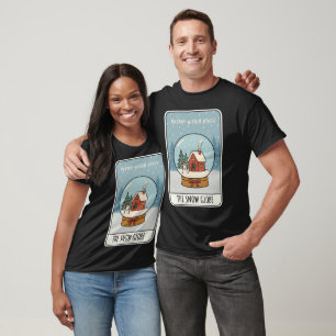 Schneekugel Weihnachten Träume in Reichweite T-Shirt