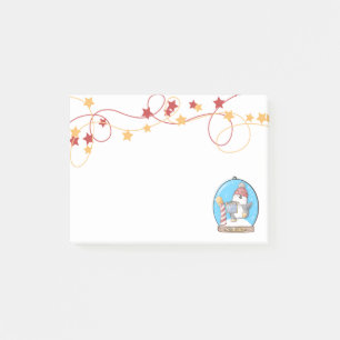 Schneekugel-Weihnachtspinguin-Post-it-Notizen Post-it Klebezettel