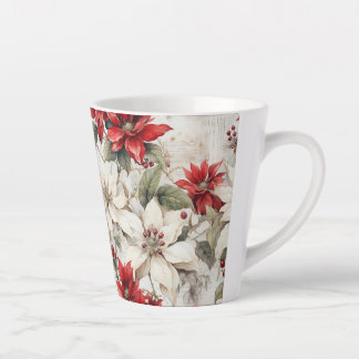 Schneeküsste Elegance White and Red Poinsettia Milchtasse