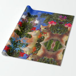 SCHNEELAKEN IN WONDERLAND Weihnachtsverpackungspap Geschenkpapier