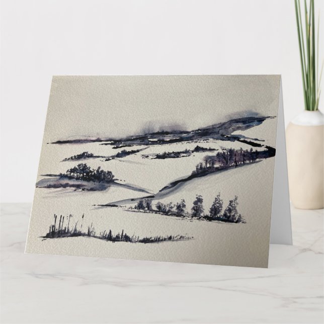 Schneelandschaft    karte (Vorderseite)