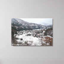 Schneeldorf Shirakawago Japan Reise Landschaft