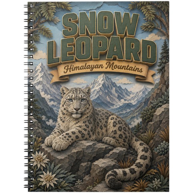 Schneeleopard Himalaya POPCUT Notizblock (Von Creator hochgeladen)