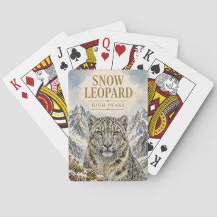 Schneeleopard-Hochgebirgswildnis Spielkarten
