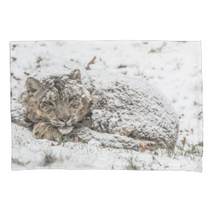 Schneeleopard Kissenbezug