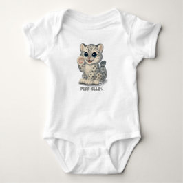 Schneeleopard - Purr-ello Baby Strampler