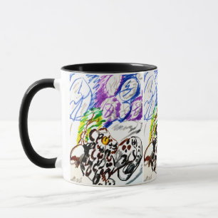 Schneeleopard-Set Tasse
