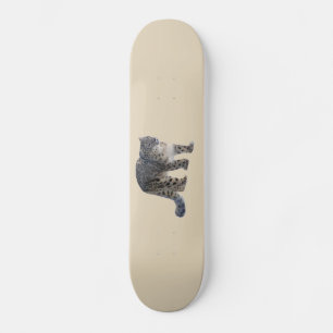 Schneeleopard Skateboard