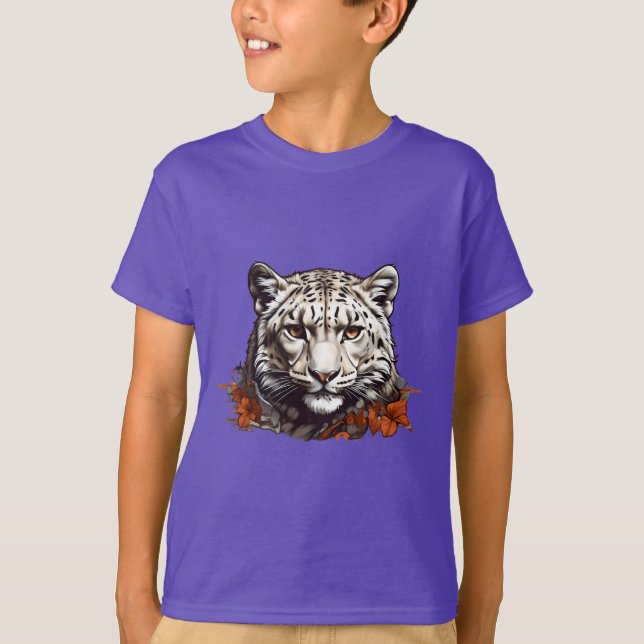Schneeleopard T-Shirt (Vorderseite)