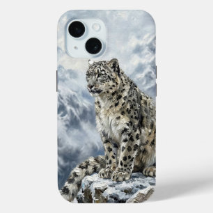 Schneeleopard-Totem-Hülle – Wildtier-Handykunst Case-Mate iPhone Hülle