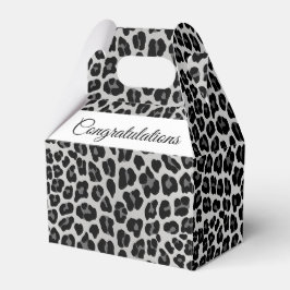 Schneeleoparddruck Geschenkschachtel