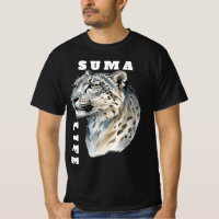 Schneeleoparden-Grafik-T-Shirt - Suma Life Wildlif