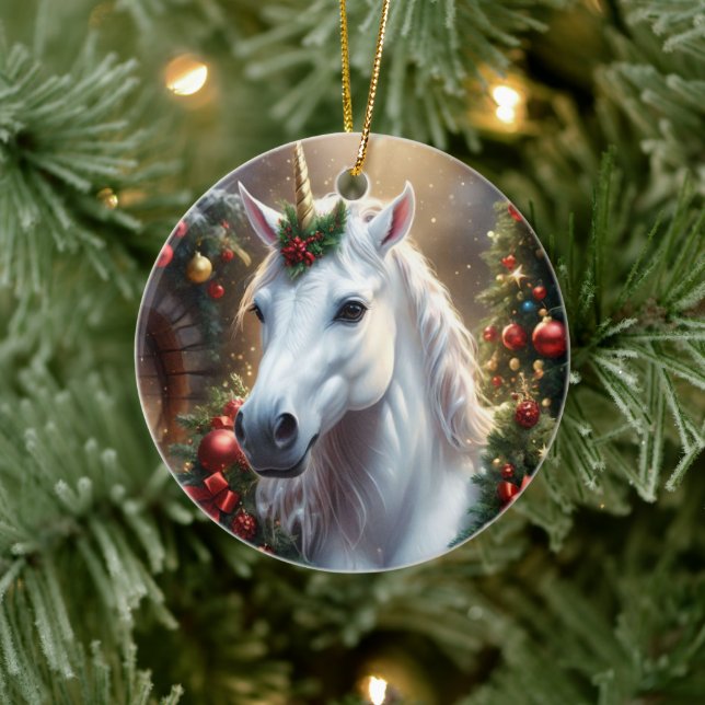 Schneelicht: Das verzauberte Weihnachtslied Keramik Ornament (Baum)