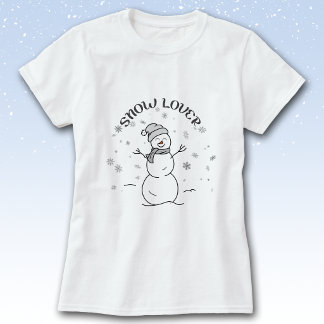 Schneeliebhaber Schneemann T-Shirt