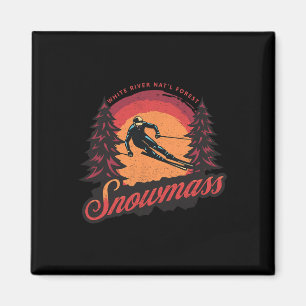 Schneem Colorado Schnee Skifahren Magnet