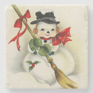 Schneemann 001 steinuntersetzer