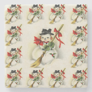 Schneemann 009 steinuntersetzer