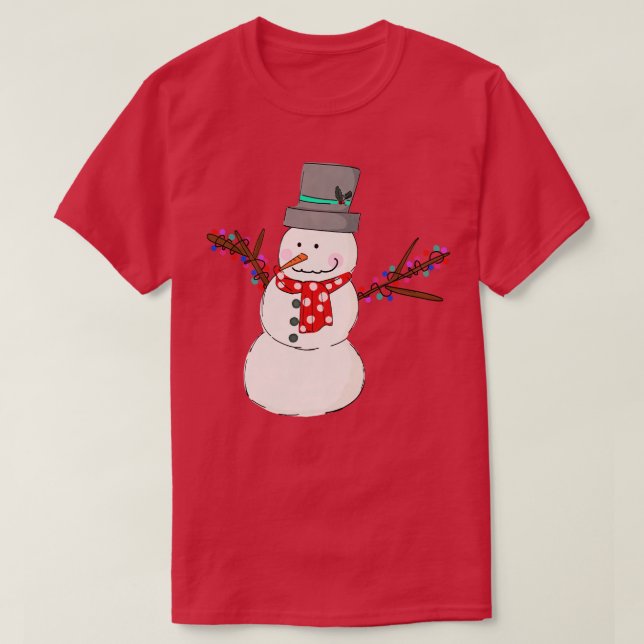 Schneemann 5 T-Shirt (Design vorne)