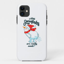 Schneemann anziehen, wie Schneeflocken wirklich ge Case-Mate iPhone Hülle