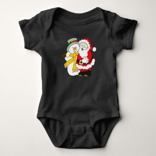 Schneemann Baby Strampler