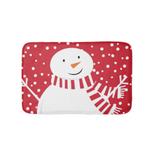 Schneemann Badematte
