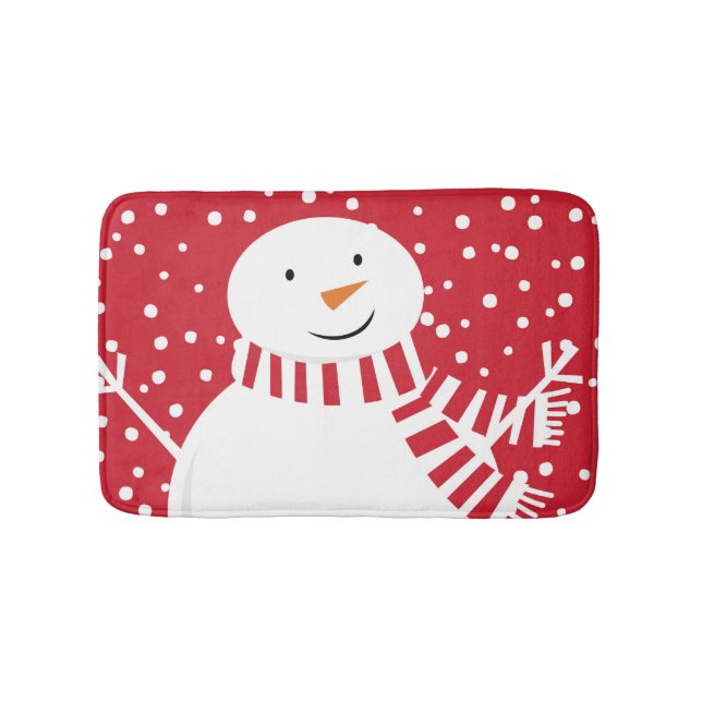 Schneemann Badematte (Vorderseite)