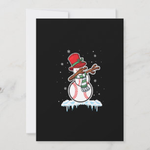 Schneemann Baseball Ball Santa Weihnachten Paja