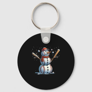 Schneemann Baseball Weihnachten Winter Schlüsselanhänger