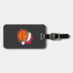 Schneemann Basketball Weihnachten Santa Baseball S Gepäckanhänger