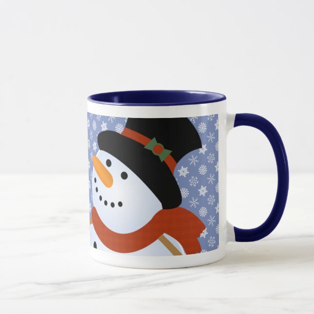 Schneemann-Blizzard-Feiertag Tasse (Rechts)