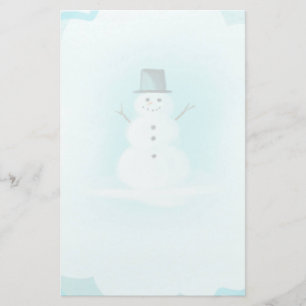 Schneemann Briefpapier