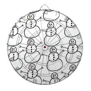 Schneemann Dartscheibe