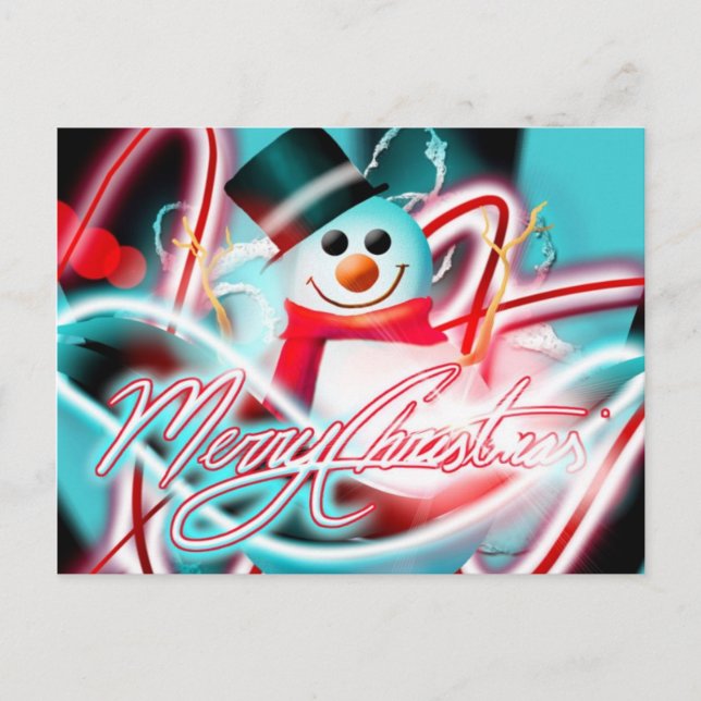 Schneemann der frohen Weihnachten (Vorderseite)