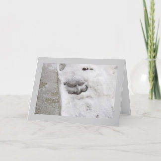 Schneemann Feiertagskarte