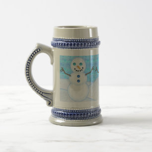 Schneemann-FeiertagSteins Bierglas