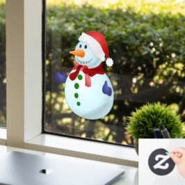 Schneemann-Fensterfolie Fensteraufkleber
