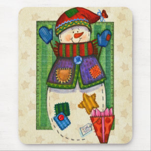 Schneemann-Flecken Mousepad