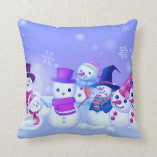 Schneemann-Freund-Wurfs-Kissen Kissen