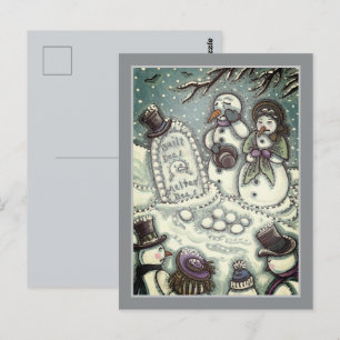 SCHNEEMANN-FRIEDHOF, VOR DER ZEIT GESCHMOLZEN, TRA POSTKARTE