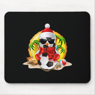 Schneemann Fußball Santa Hut Weihnachten im Juli S Mousepad