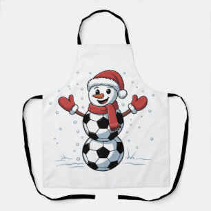 Schneemann Fußball Weihnachten Santa Baseball Spor Schürze