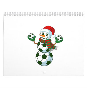 Schneemann Fußball Weihnachten Sportliebhaber  Kalender