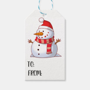 Schneemann-Geschenk-Umbau 2 Geschenkanhänger