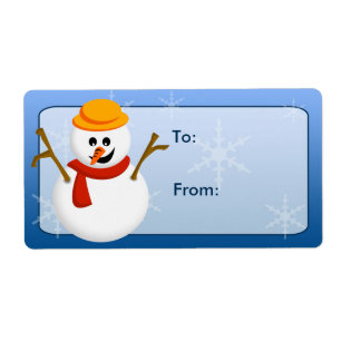Schneemann-Geschenk-Umbauten