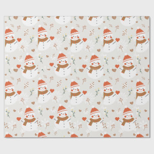 ⛄ Schneemann Geschenkpapier